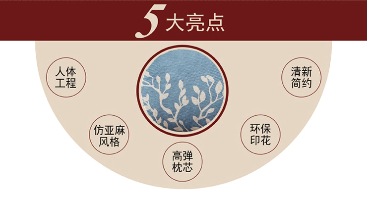 TH-R1033 數碼彩印亞麻抱枕